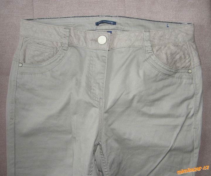 béžovo šedé kalhoty / světlé džíny
