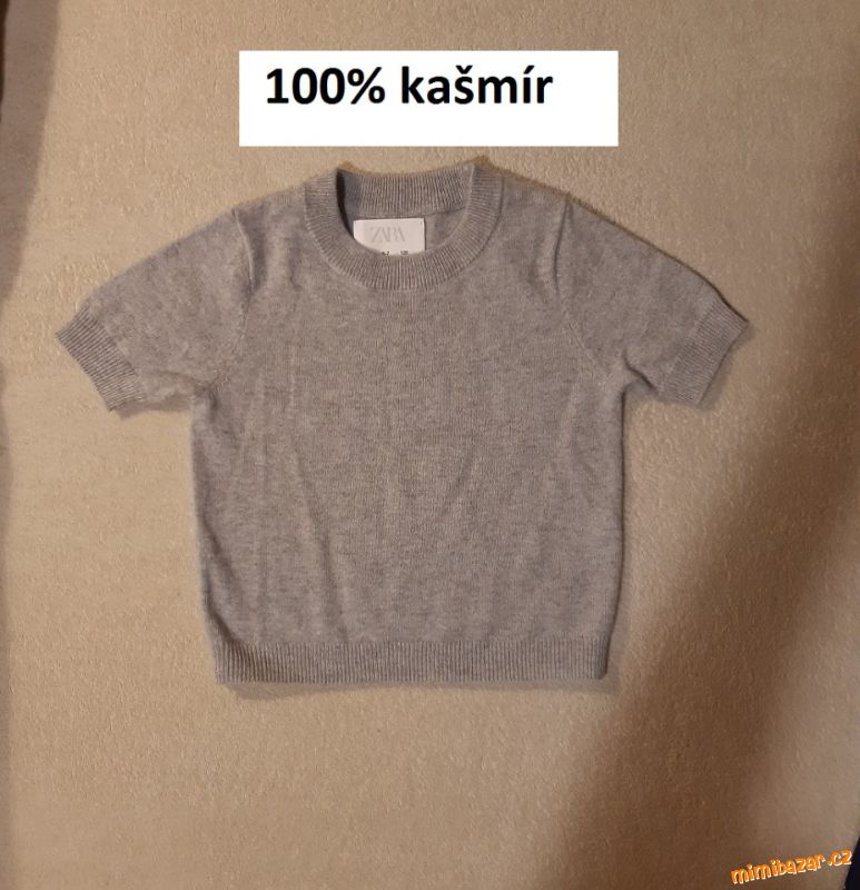Zara krásný, hřejivý svetr 100% kašmír pro věk 6-7