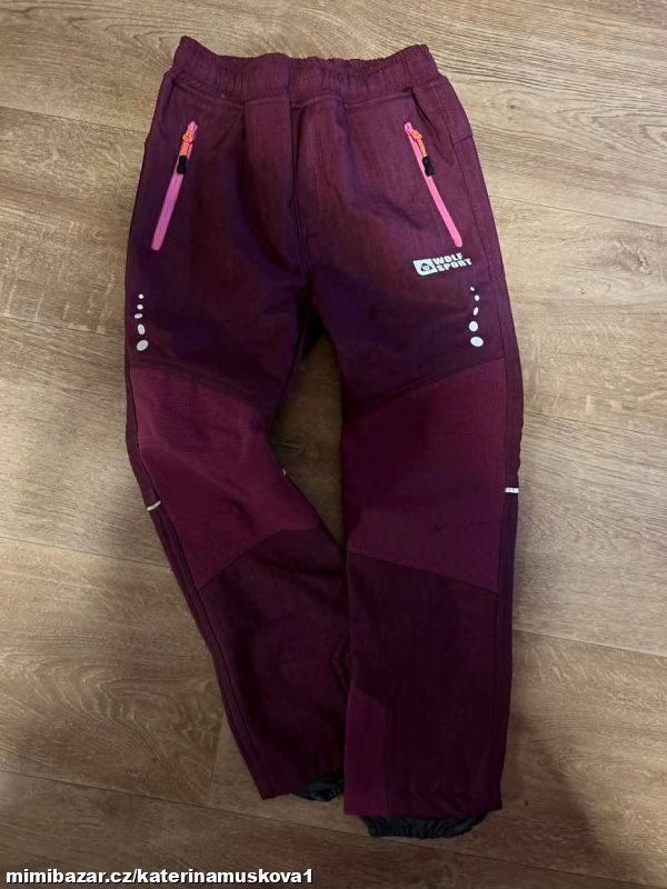 soft zateplené kalhoty