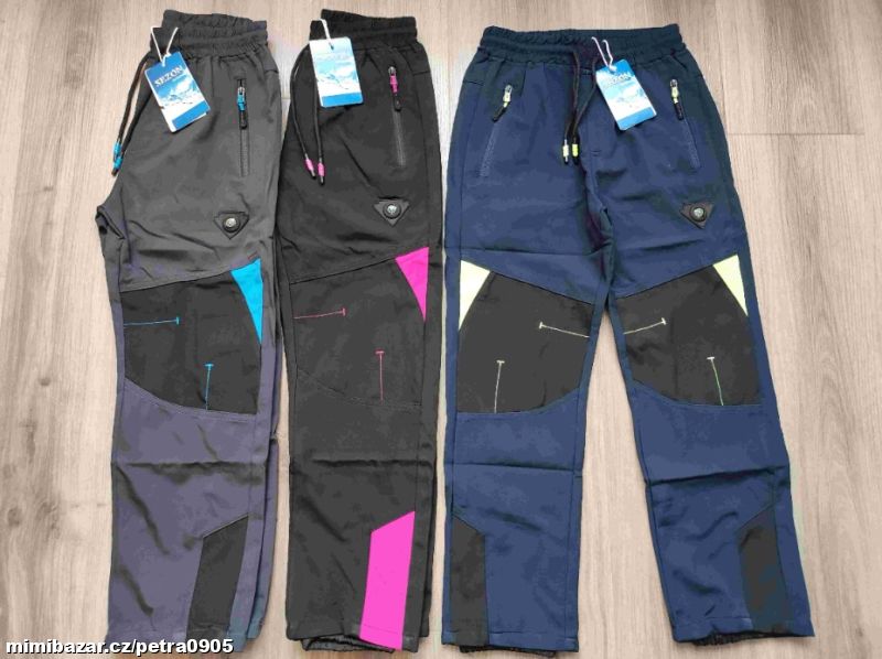 Softshellové jarní kalhoty 140, 146, 152, 158, 164, 170