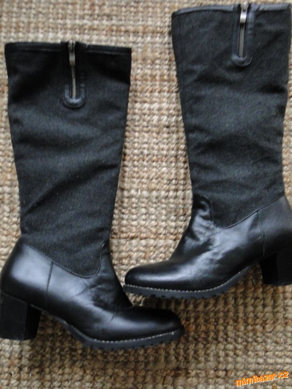kožené kozačky