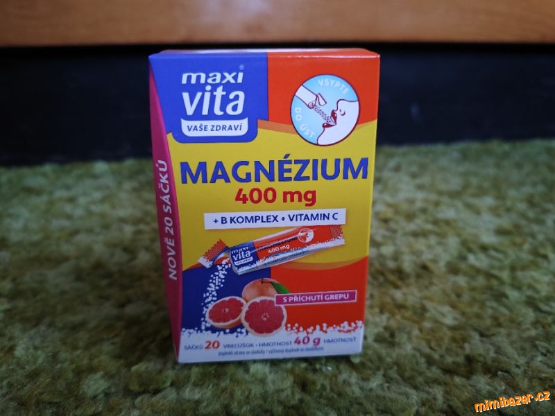 Magnézium 400mg + B komplex + vitamín C