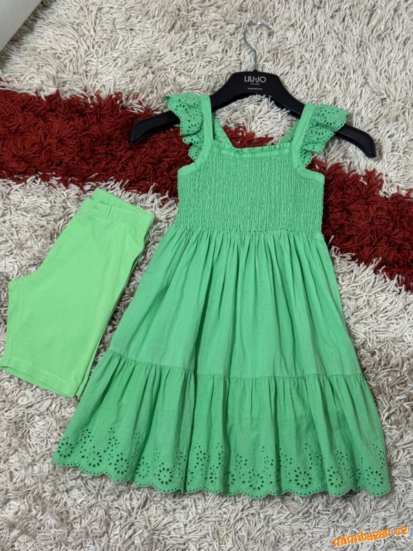 Šaty s žabičkováním s krajkou Lindex v.116