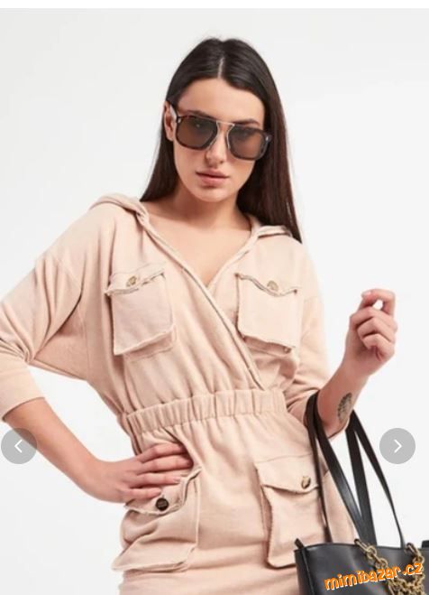 Elisabetta Franchi luxus šaty bavlněné s kapuci 38