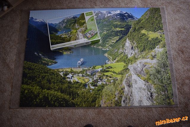 Puzzle 3000 krajina, hory, Norsko Trefl
