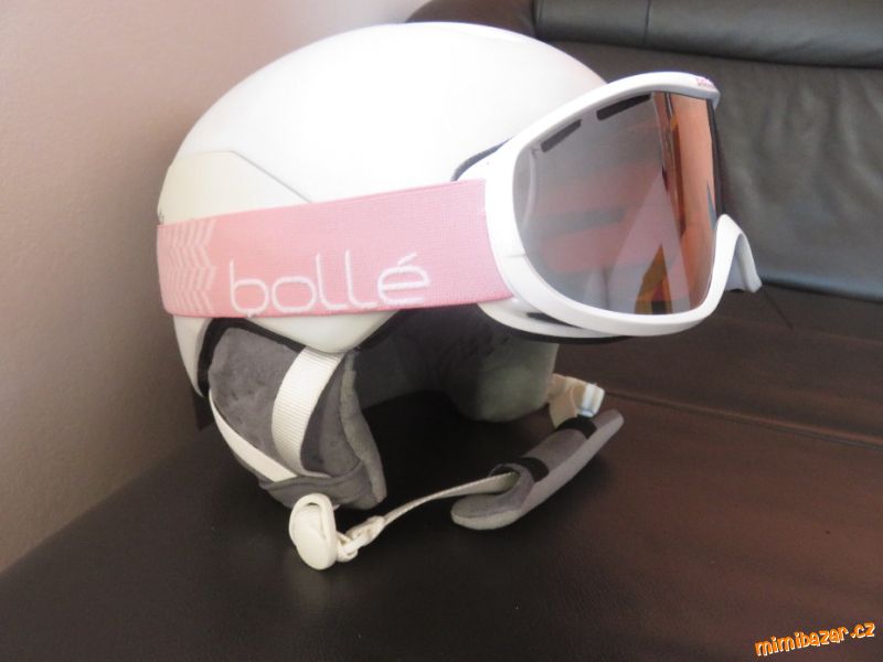 Helma na lyže, lyžařská helma + brýle