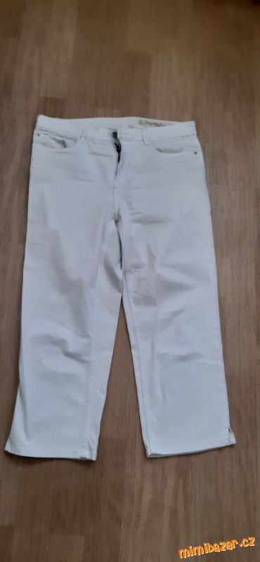 Bílé capri kalhoty / džíny Esmara, zn. Lidl