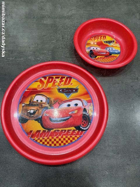 plastová sada CARS - 2 ks