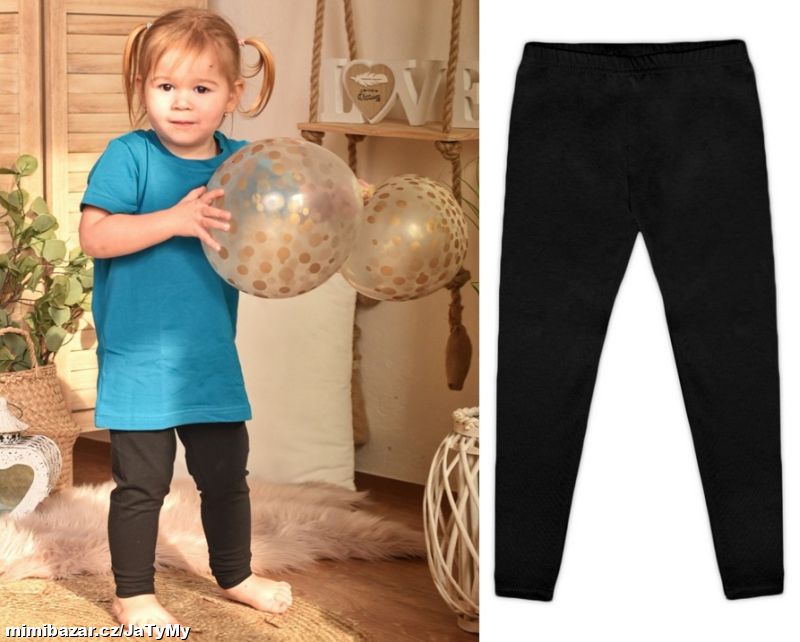 Legíny černé, vel.104 SKLADEM