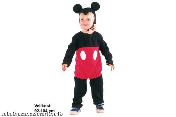 KOSTÝM MYŠKA - MYŠÁK MICKEY MOUSE vel.92-104