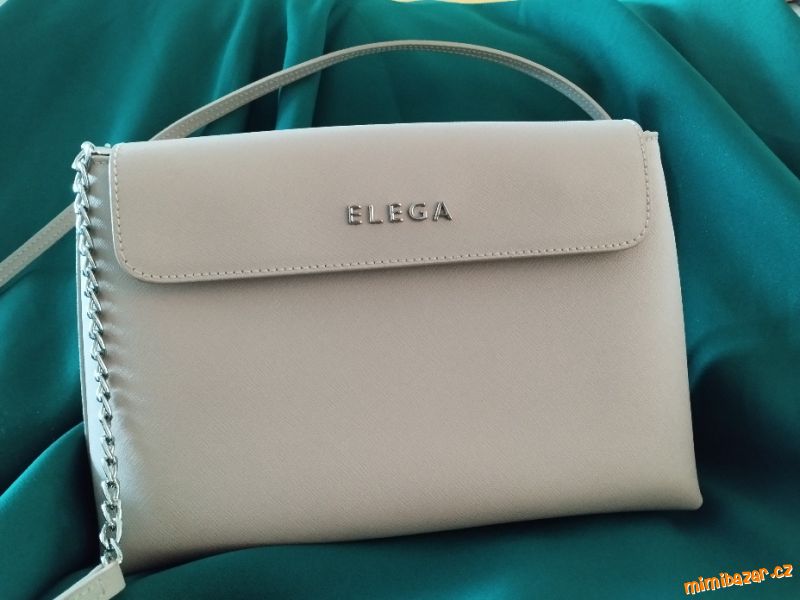 Kožené crossbody psaníčko Anie bambi/stříbro