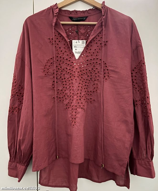 BORDÓ HALENKA S MADEIROU ZARA