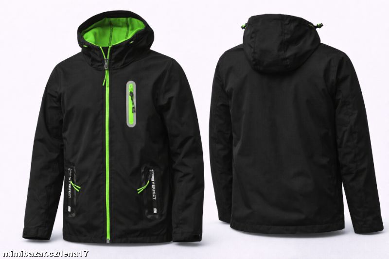 ČERNÁ SOFTSHELLOVÁ BUNDA-KUGO-10 let, 140 cm