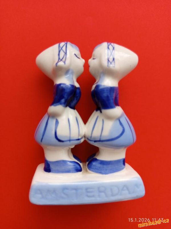 Delft Blue: Amsterdam, Lesbian couple, výška 7 cm