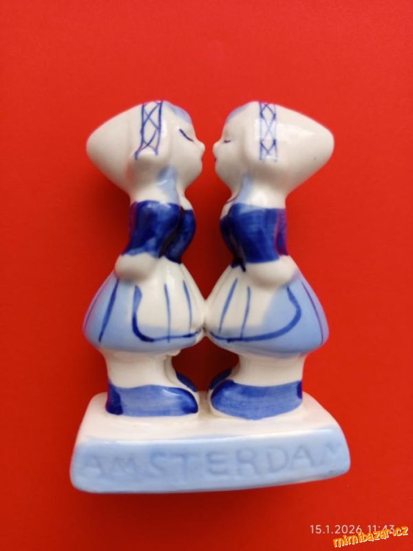 Delft Blue: Amsterdam, Lesbian couple, výška 7 cm