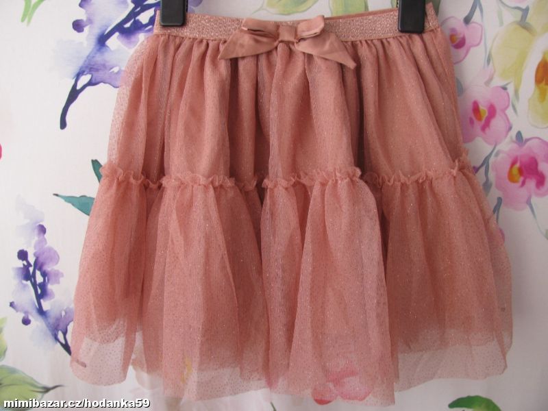 Luxusní tylová sukně s volánky