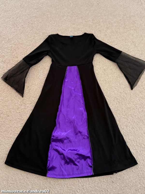 šaty čarodějka, královna princezna karneval kostým