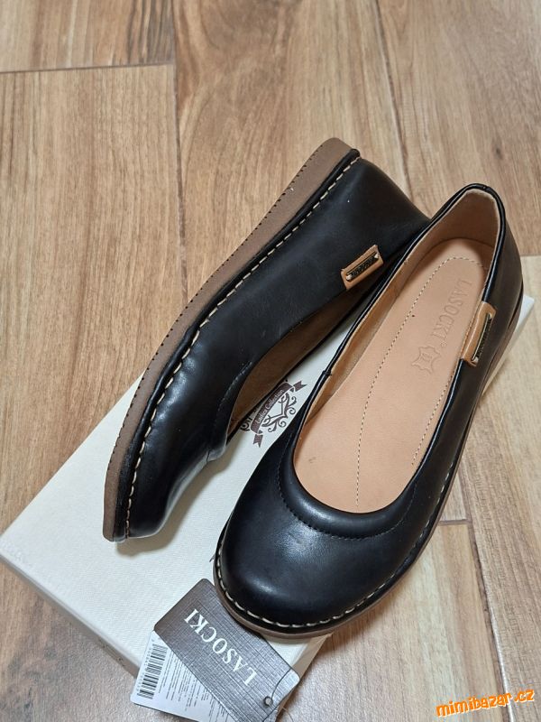 kožené boty, baleriny, mokasiny Lasocki vel.