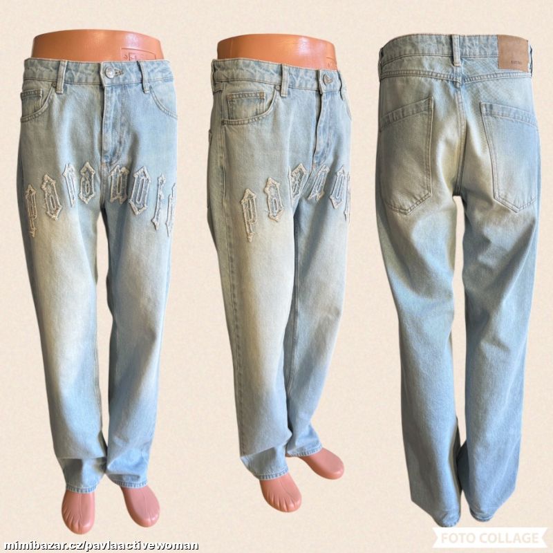 Č.3709 PÁN. ZN. TRENDY DŽÍNY BAGGY NOVÉ v.29/32