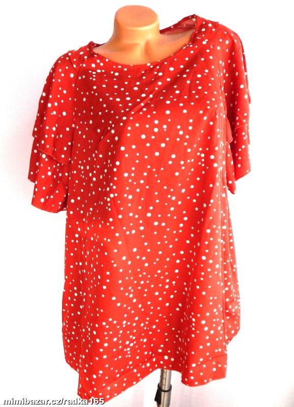 Halenka s volánkový rukávkem vel.46/48/50