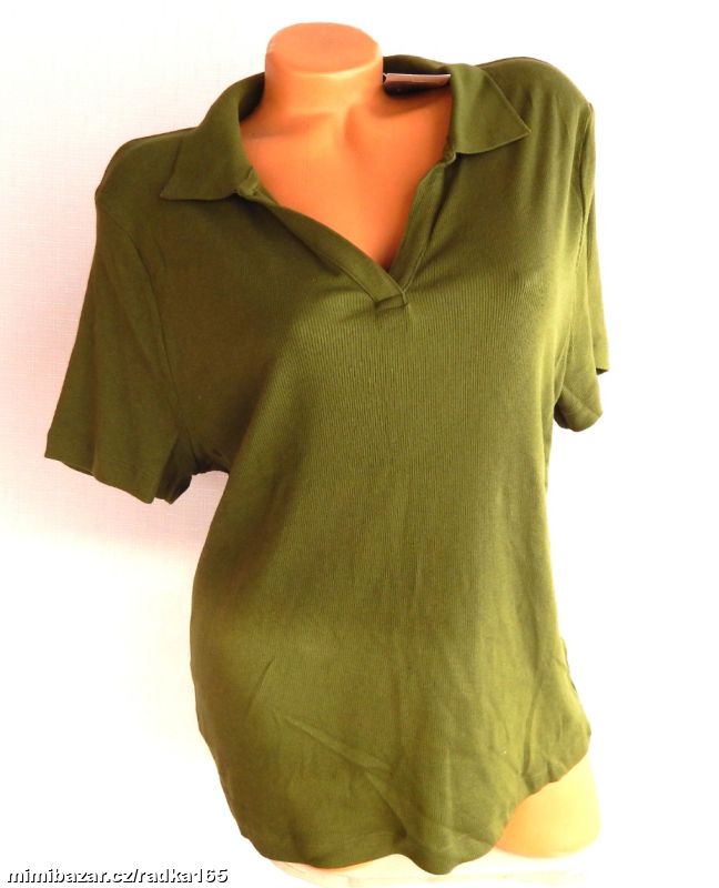 Žebrované přiléhavé tričko vel.46/48