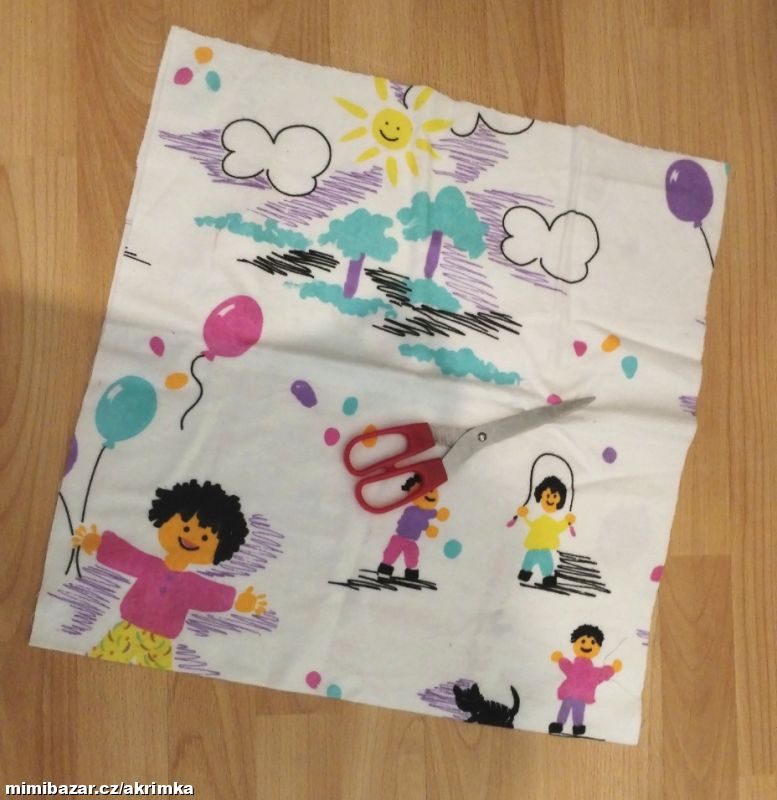 Kvalitní zbytek flanelu s dětským potiskem