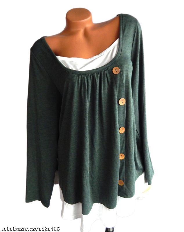 Měkoučká halenka se vsadkou vel.4XL/48