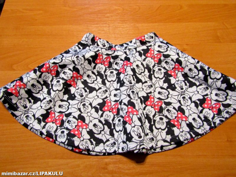 KRÁSNÁ SUKÝNKA DISNEY VEL.92-98
