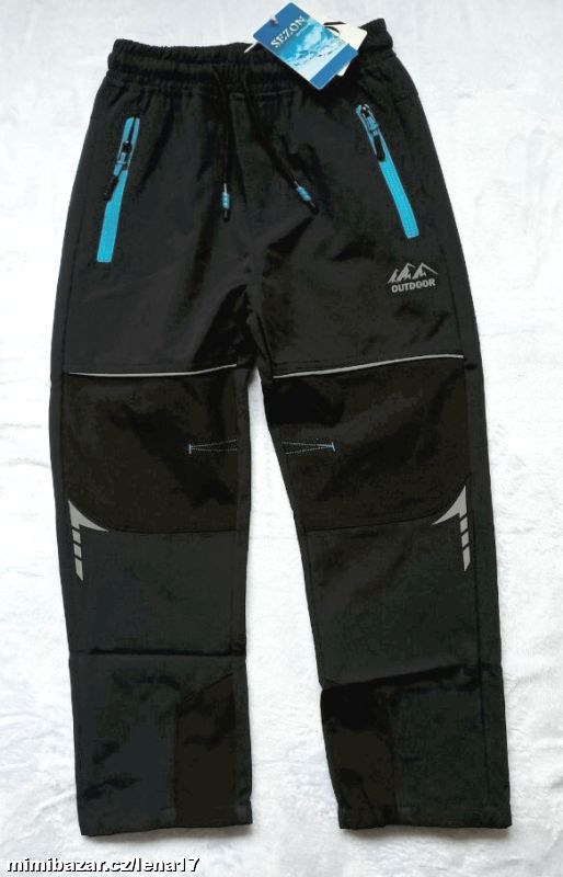 Jarní SOFTSHELLOVÉ KALHOTY-SEZON-134, 146, 158 cm