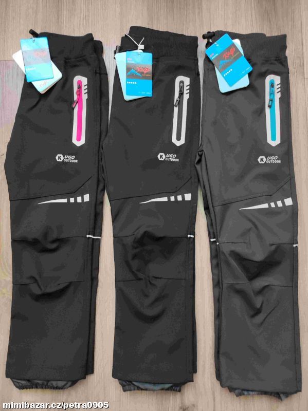 Softshellové jarní kalhoty 116, 122, 128, 134, 140, 146
