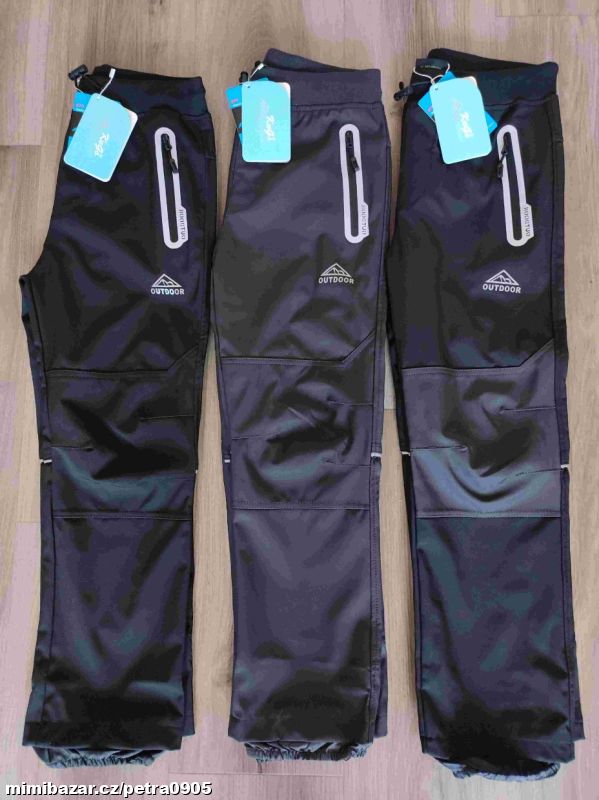 Softshellové jarní kalhoty 134, 140, 146, 152, 158, 164
