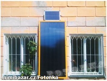 Solární teplovzdušná ventilace pro interiér 100 m3