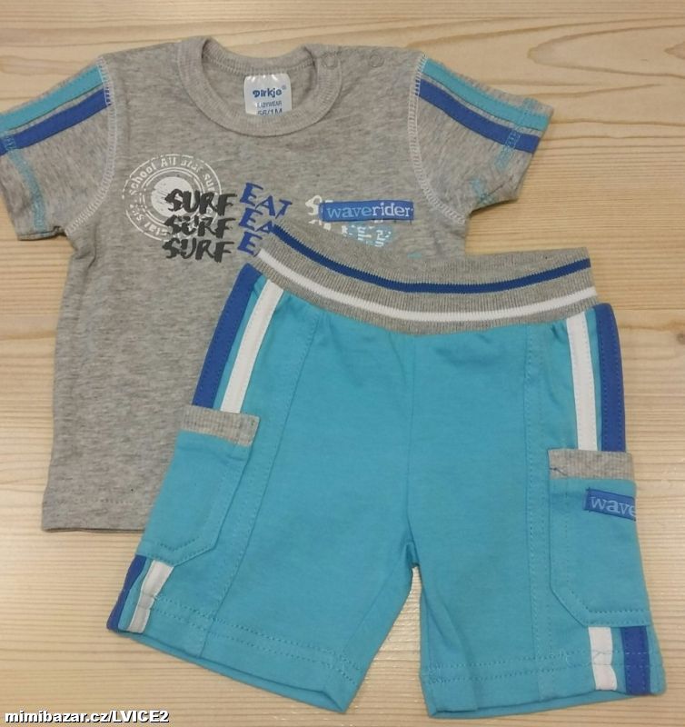 Kojenecké tričko + kraťasy, letní kojenecký komplet