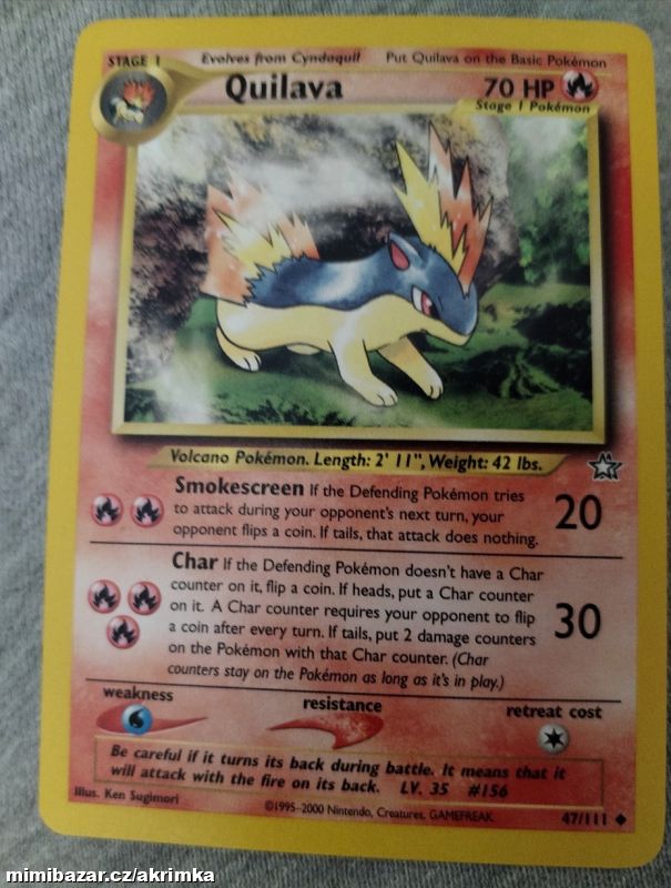 Karta Pokémon Quilava