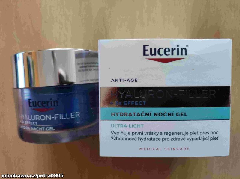 Eucerin Hyaluron Filler 3x Effect noční gel 50 ml