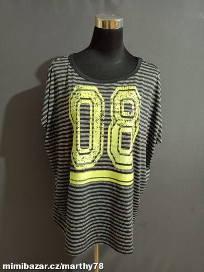 *** KRÁSNÉ DÁMSKÉ TRIKO S PROUŽKEM, VEL.4XL ***