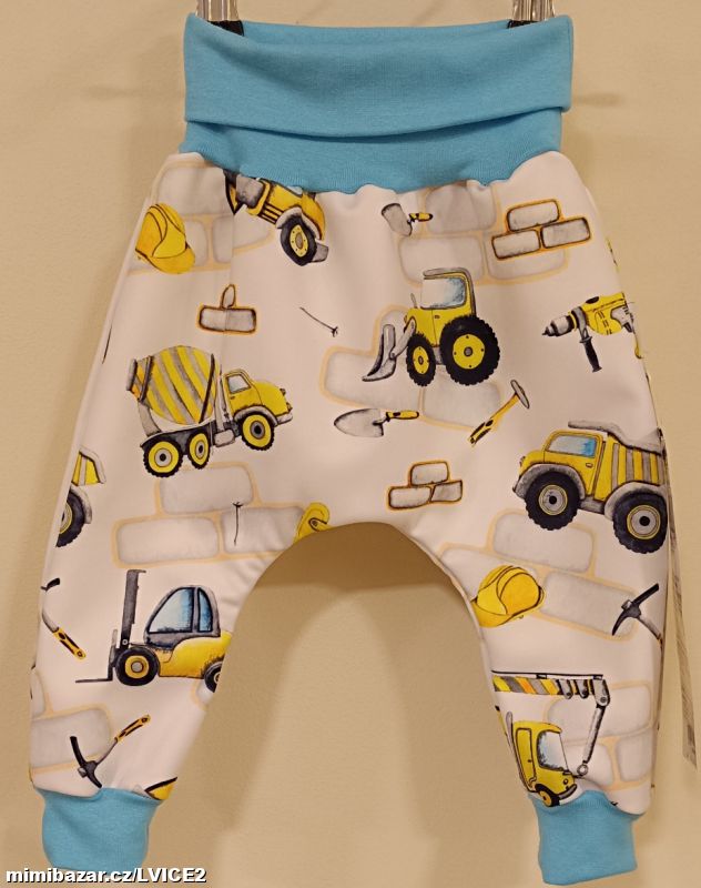 Kojenecké softshellové kalhoty, polodupačky