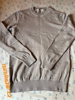 jemný béžový svetr top stav