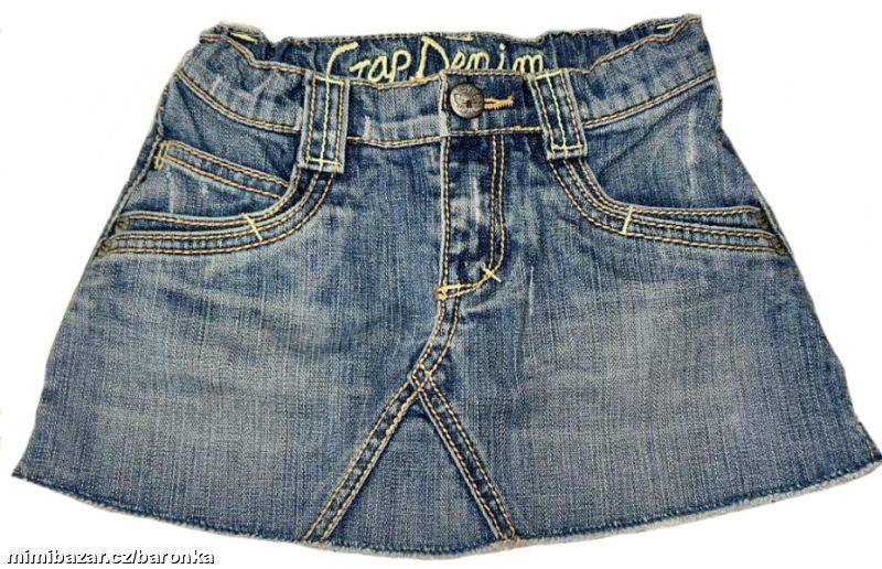 Stylová džínová sukně sukýnka Baby GAP, vel. 2-3y
