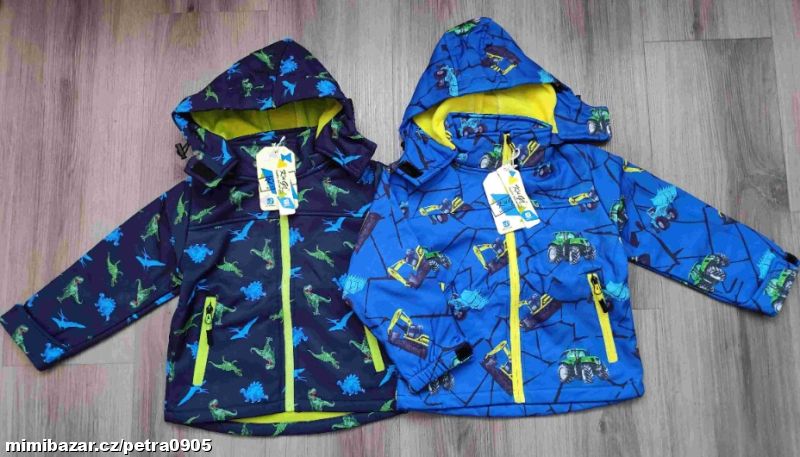 Softshellová jarní bunda 98, 104, 110, 116, 122, 128