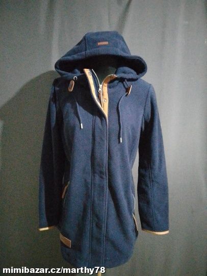 *** KRÁSNÁ FLAUŠOVÁ MIKINA, BUNDA, VEL.42/44 ***
