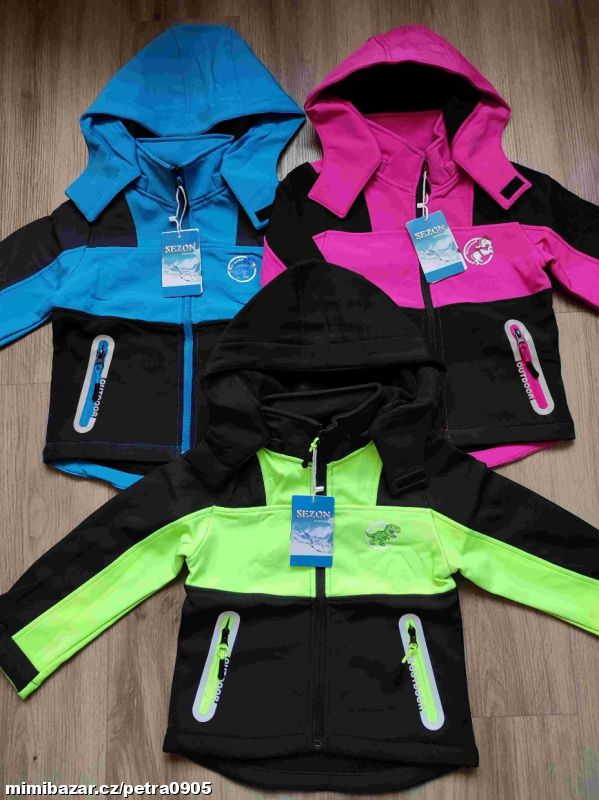 Softshellová jarní bunda 98, 104, 110, 116, 122, 128