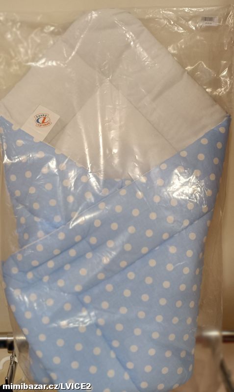 Rychlozavinovačka modrá puntík 85x85