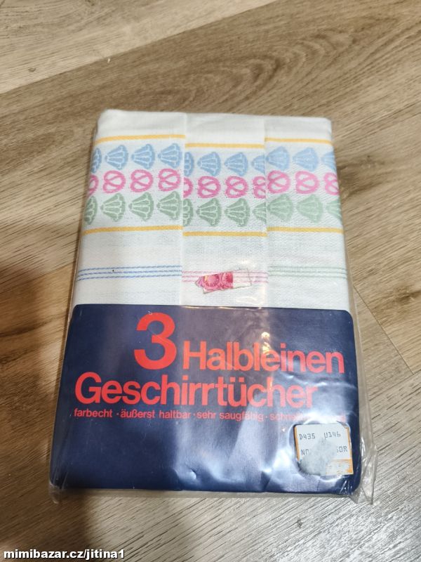 3x kvalitní utěrka nová bavlna len