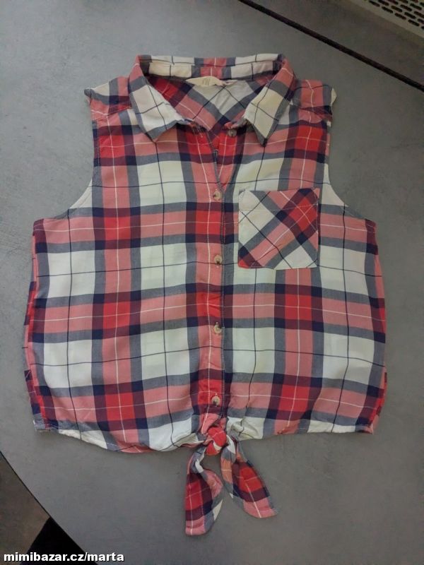 Košile bez rukávů, top