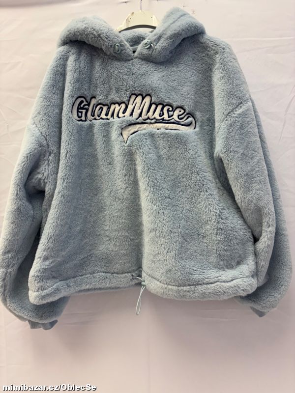 dámská overize plyšová mikina BERSHKA