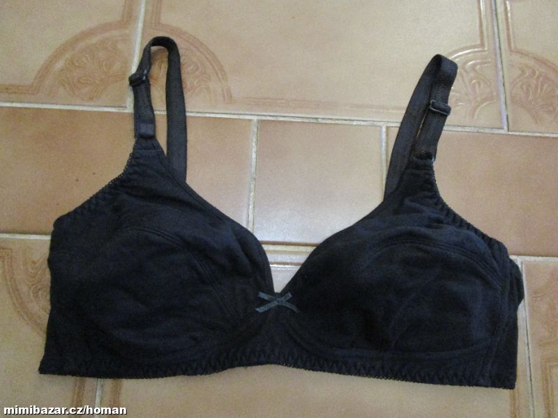 Nová černá bavl. podprsenka, vel. 80C