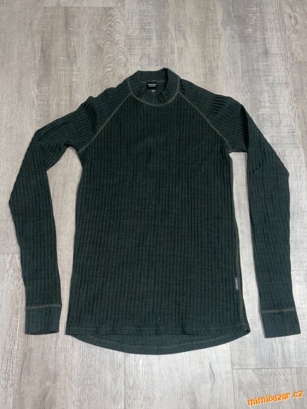 Zelené merino termo triko Lasting SWU vel. XXS/XS