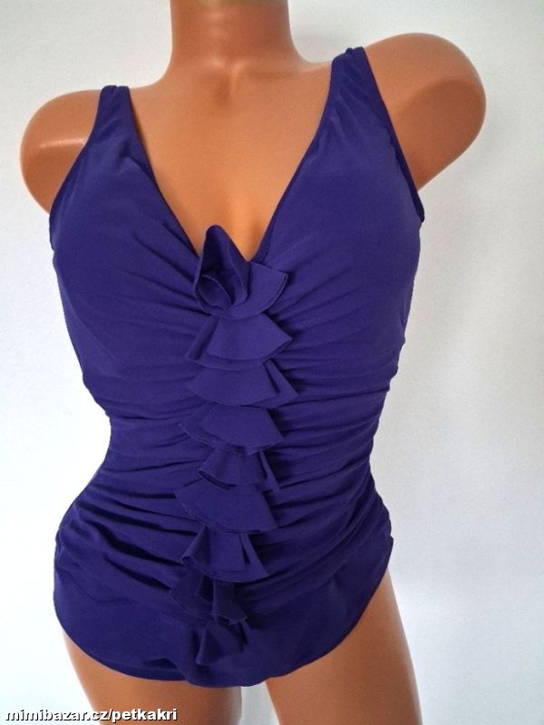 fialové dámské plavky vel 44 prsa B/C