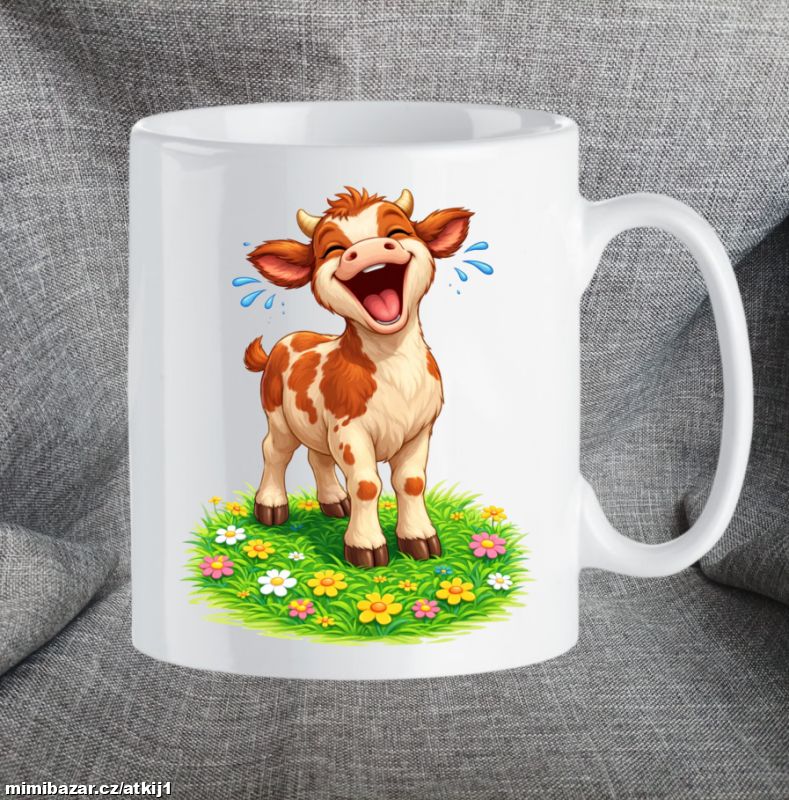 Velikonoční hrnek Smějící se telátko